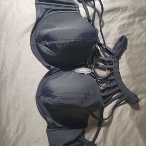 Adore Me Strappy Dark Navy Bikini Top
